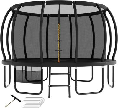 Trampoline Extérieur 305 cm, Certifié GS, pour Enfants, avec Filet de Sécurité