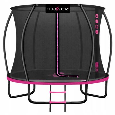 Trampoline jardin THUNDER 10ft 305 cm avec filet intérieur échelle grande et professionnelle 1 pièce.
