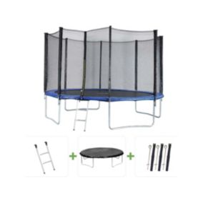 Trampoline "Joycy"  Diametre 4,27 m  Avec Filet + échelle + couverture + kit d'ancrage