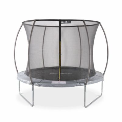 Trampoline rond D. 305cm gris avec filet de protection intérieur - Mars Inner   Nouveau modèle - trampoline de jardin 3.05m 305 cm