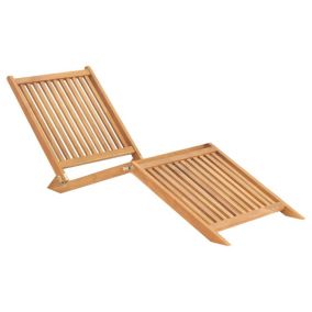 Transat chaise longue bain de soleil bois Helloshop26