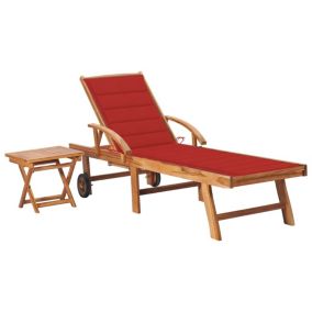 Transat chaise longue bain de soleil bois Helloshop26