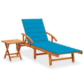 Transat chaise longue bain de soleil bois Helloshop26