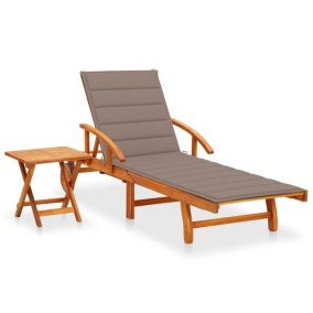 Transat chaise longue bain de soleil bois Helloshop26