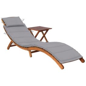 Transat chaise longue bain de soleil bois Helloshop26