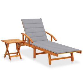 Transat chaise longue bain de soleil bois Helloshop26