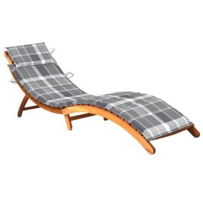 Transat chaise longue bain de soleil bois Helloshop26