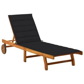 Transat chaise longue bain de soleil bois Helloshop26