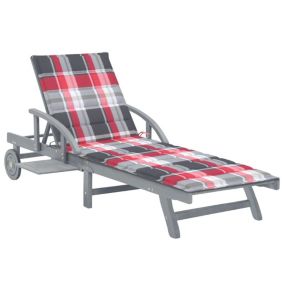 Transat chaise longue bain de soleil bois Helloshop26