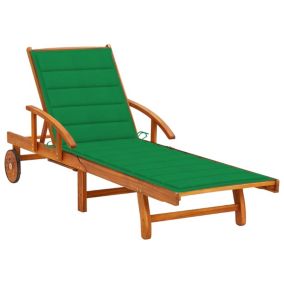 Transat chaise longue bain de soleil bois Helloshop26