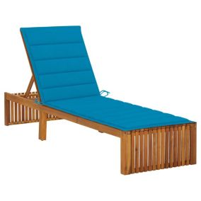 Transat chaise longue bain de soleil bois Helloshop26