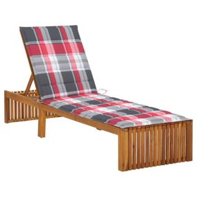 Transat chaise longue bain de soleil bois Helloshop26