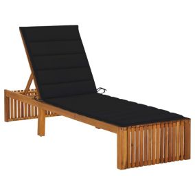 Transat chaise longue bain de soleil bois Helloshop26