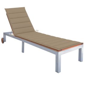 Transat chaise longue bain de soleil bois Helloshop26