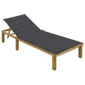 Transat chaise longue bain de soleil bois Helloshop26