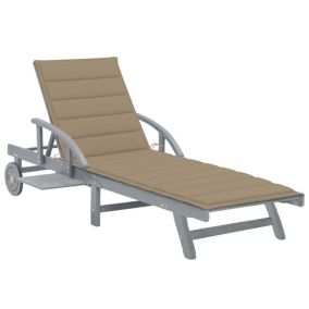 Transat chaise longue bain de soleil bois Helloshop26