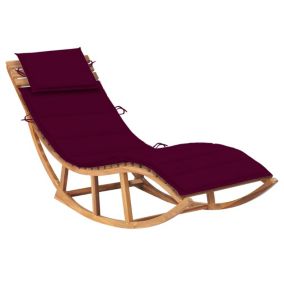 Transat chaise longue bain de soleil bois Helloshop26