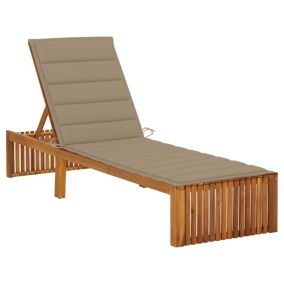 Transat chaise longue bain de soleil bois Helloshop26