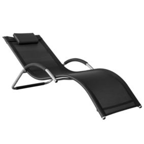 Transat de Jardin Chaise Longue Bain de Soleil, OGS38-SCH, SoBuy