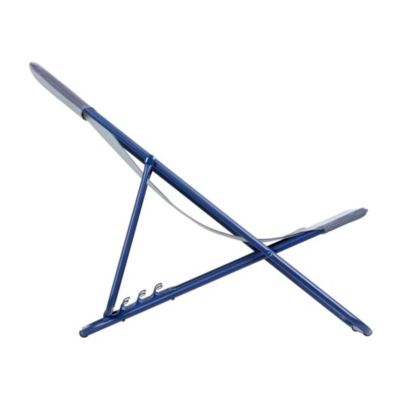 Transat pliant Lafuma Maxi Transat acier bleu indigo et polyester bleu indigo