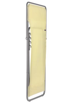 Transat pliant Lafuma Maxi Transat acier gris et polyester jaune etamine