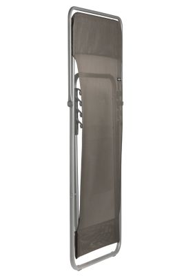 Transat pliant Lafuma Maxi Transat acier gris et polyester marron graphite