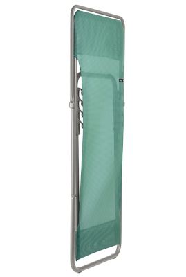 Transat pliant Lafuma Maxi Transat acier gris et polyester vert chlorophylle