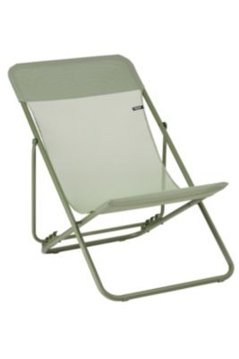 Transat pliant Lafuma Maxi Transat acier vert moss et polyester vert moss