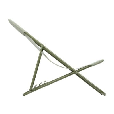 Transat pliant Lafuma Maxi Transat acier vert moss et polyester vert moss