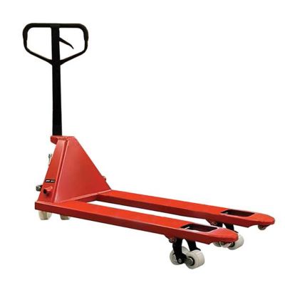 Transpalette manuel à roues et boggies polyamide - Fourches 1150x540mm - Capacité 2,5 tonnes - Caoutchouc sur timon - AC25NBN