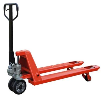 Transpalette roues directrices caoutchouc, galets polyuréthane - Palette fermée - Fourches 1150x540mm - Charge max 2500kg -