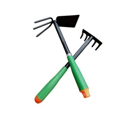 Transplanteur manuel de jardin - Mini bêche robuste 31 x 8,5 et houe 28,5 x 8,5 x 6 cm