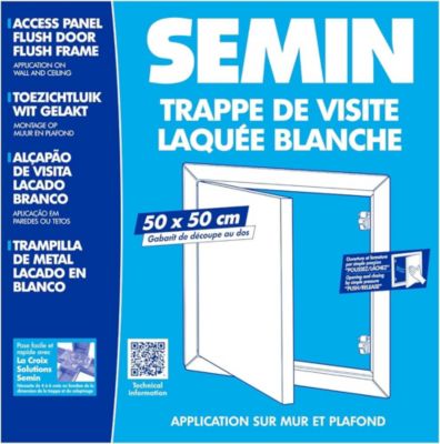 Trappe de visite laquée 500x500mm Semin