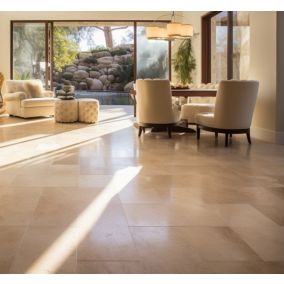 Travertin Gamme Premium Sol/Mur Intérieur l. 40.6 x L. 61 x ep. 1.2