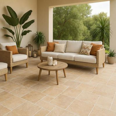 Travertin sol et mur intérieur multiformat mat, Travertino