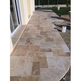 TRAVERTIN STANDARD MIX (1er choix mix), Opus 4 formats  EP 1,2cm intérieur/exterieure (CARTON DE 0,74M2)- PATTOM