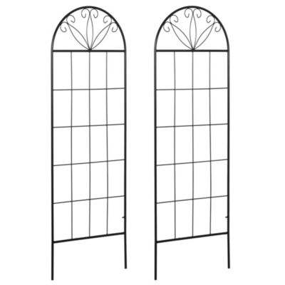 Treillis de Jardin Plantes Grimpantes Arceau à rosier métal Clôture Support pour plante grimpante fleurs Colonne Rosier Pieu Tuteur Bâtons Arche pour Support de Fleurs,de Légumes,Plantes,Jardinage