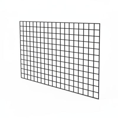Treillis en métal noir carrés l.60 x H.90 cm
