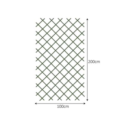 Treillis extensible pvc vert 1 x 2 m