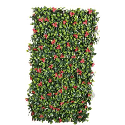 Treillis osier avec feuilles artificielles L.2 x l.1 m