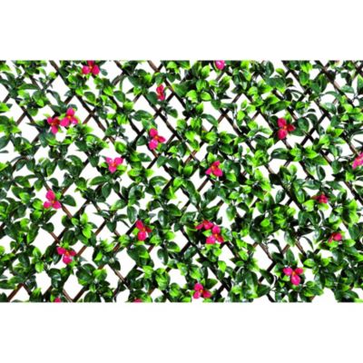 Treillis osier avec feuilles artificielles L.2 x l.1 m