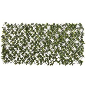 Treillis osier avec fleurs artificielles jasmin L.2 x l.1 m