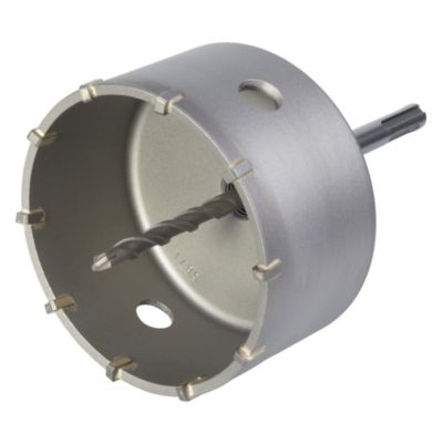 Trépan carbure de tungstène SDS+ Wolfcraft ø105 mm pour béton, maçonnerie et pierre