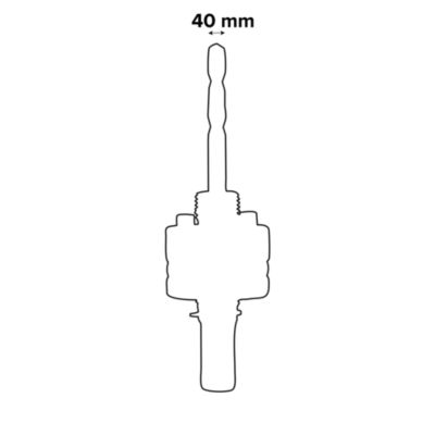 Trépan pilote hexagonal Erbauer Ø11 mm avec tige 32-152 mm