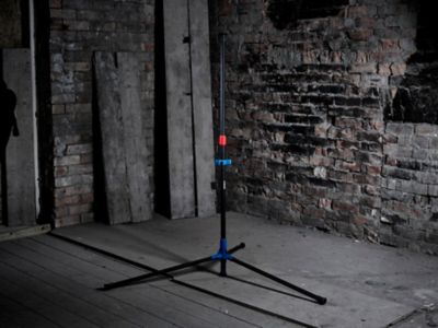 Trépied Erbauer Lewo-tripod réglable noir et bleu