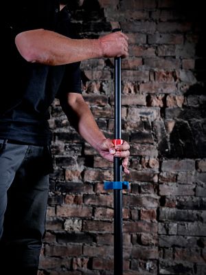 Trépied Erbauer Lewo-tripod réglable noir et bleu