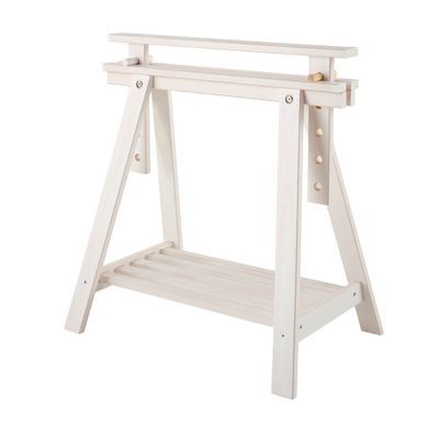 Tréteau architecte blanc l.70 x L.70 x H.98 cm, charge max. 200 kg