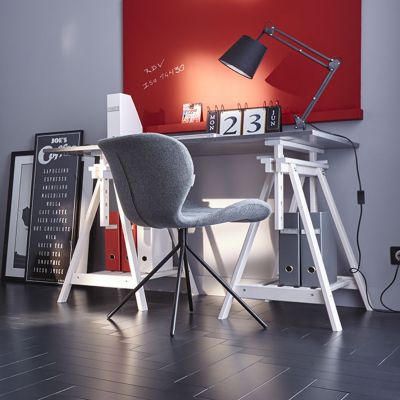 Tréteau architecte blanc l.70 x L.70 x H.98 cm, charge max. 200 kg