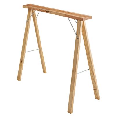 Tréteau haut pliant en bois  Installez votre table de travail haute