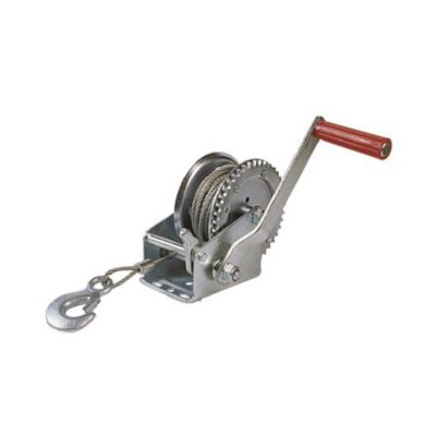 Treuil a manivelle 540 kg acier inoxydable cable 10 m verrouillage double sens
